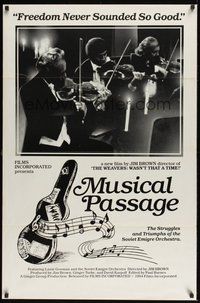 6h350 MUSICAL PASSAGE 1sh '84 Jim Brown documentary about Soviet Orchestra!