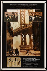 6h374 ONCE UPON A TIME IN AMERICA 1sh '84 Robert De Niro, James Woods, directed by Sergio Leone!