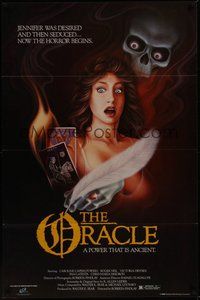 6h377 ORACLE video 1sh '85 Roberta Findlay, sexy horror art by Jerry Lofaro!