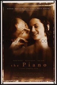 6h392 PIANO 1sh '93 romantic image of Holly Hunter, Harvey Keitel!