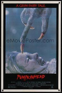 6h406 PUMPKINHEAD 1sh '88 directed by Stan Winston, Lance Henriksen, creepy horror image!