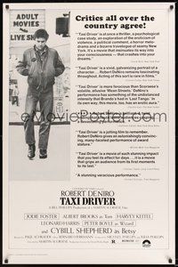 6h501 TAXI DRIVER reviews 1sh '76 classic Robert De Niro, directed by Martin Scorsese!