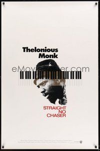 6h508 THELONIOUS MONK: STRAIGHT, NO CHASER int'l 1sh '89 Clint Eastwood produced jazz bio!