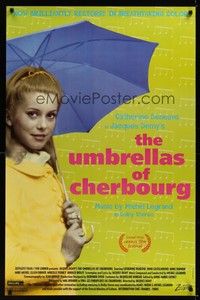 6h533 UMBRELLAS OF CHERBOURG 1sh R92 different image of Catherine Deneuve, Jacques Demy