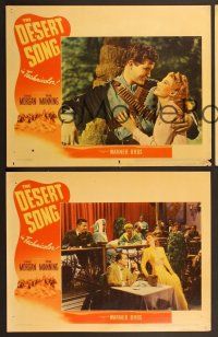 6j811 DESERT SONG 3 LCs '44 Oscar Hammerstein II musical, Dennis Morgan, sexy Irene Manning!