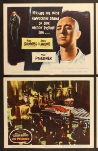 6j382 PRISONER 8 LCs '55 Jack Hawkins accuses bald Cardinal Alec Guinness of treason!