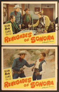 6j843 RENEGADES OF SONORA 3 LCs '48 Allan 'Rocky' Lane, Eddy Waller, Roy Barcroft!