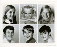 6k181 BRADY BUNCH TV 7.25x9 still '69 images of the six kids from the show's first season!