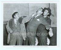 6k187 BUCK PRIVATES COME HOME candid 8x10 still '47 Bud holds boxer Max Baer while Lou belts him!