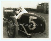 6k189 BURNING UP 8x10 still '30 cool c/u of smiling Richard Arlen in race car w/ Firestone tires!