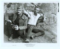 6k191 BUTCH CASSIDY & THE SUNDANCE KID 8x10 still '69 c/u of Newman & Redford on the cliff!