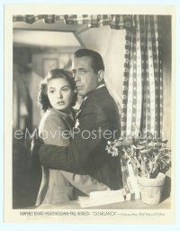 6k207 CASABLANCA 8x10 still '42 close up of Humphrey Bogart holding Ingrid Bergman in Paris!