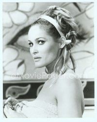 6k209 CASINO ROYALE 8x10 still '67 close up of sexy Ursula Andress covered only by a towel!