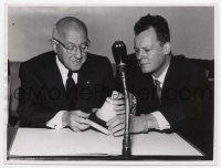 6k211 CECIL B. DeMILLE 7x9 news photo '50s receiving gift from German Prime Minister Willi Brandt!