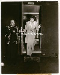 6k225 CLAUDETTE COLBERT 7.5x9.5 still '40s w/ comedian Bobby Barber dressed as doorman by Lobben!