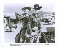 6k230 COLORADO AMBUSH 8.25x10 still '51 c/u of Johnny Mack Brown & Lois Hall on horseback!