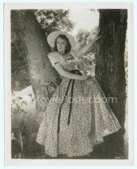 6k176 BLAZING BARRIERS 8x10 still '37 full-length portrait of pretty Florine McKinney in tree!