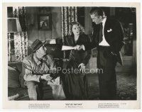 6k498 OUT OF THE PAST 8x10 still '47 best c/u of Jane Greer between Robert Mitchum & Kirk Douglas!