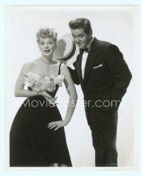 6m331 LUCILLE BALL/DESI ARNAZ 8x10 still '50s great portrait all dressed up by Ernest Bachrach!