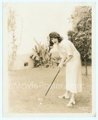 6m334 LUPE VELEZ 8x10 still '40s great full-length portrait of her playing golf at home!