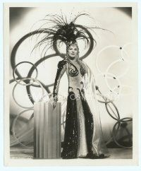 6m336 MAE WEST 8x10 still '34 full-length portrait modeling an incredible wild costume!