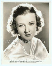 6m339 MARGARET LINDSAY 8x10 still '35 head & shoulders portrait of the actress from Bordertown!