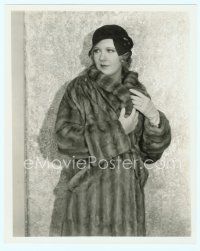 6m346 MARILYN MILLER 8x10 still '20s full-length portrait wearing fur coat by Elmer Fryer!