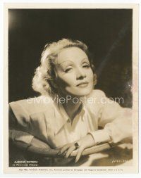 6m352 MARLENE DIETRICH 8x10 still '36 head & shoulders close up wearing collared shirt!