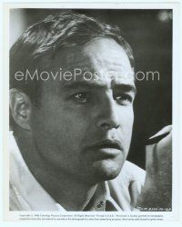 6m355 MARLON BRANDO 8x10 still '66 super close up intense headshot portrait!