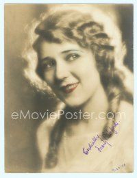 6m363 MARY PICKFORD deluxe 6.5x8.5 still '27 head & shoulders hand-colored portrait!