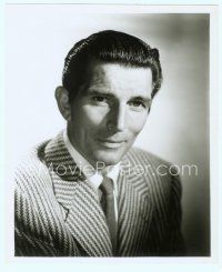 6m372 MICHAEL RENNIE 8.25x10 still '57 head & shoulders portrait wearing cool suit & tie!