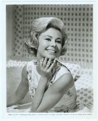 6m378 MITZI GAYNOR 8.25x10 still '63 close up smiling portrait with her hand on her chin!