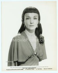 6m394 NINA FOCH 8x10 still '56 close up in costume as Bithiah from The Ten Commandments!