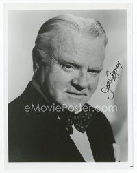 6s301 JAMES CAGNEY signed 8x10 REPRO still '80s great head & shoulders close up wearing bowtie!