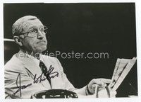 6s306 JAMES WHITMORE signed 6x8.5 REPRO still '90s close up as Harry Truman pointing at newspaper!