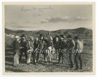 6s184 KEN MAYNARD signed 8x10 still '30s great image of Ken caught by a bunch of bad guys!