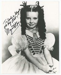 6s338 MARGARET O'BRIEN signed 8x10 REPRO still '90s portrait of the child star wearing cute dress!