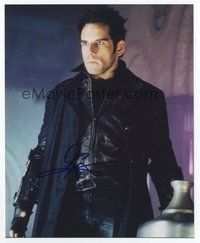 6s257 BEN STILLER signed color 8x10 REPRO still '00s great close up as Furious from Mystery Men!