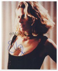 6s289 ELISABETH SHUE signed color 8x10 REPRO still '00s c/u of the sexy actress in low-cut shirt!
