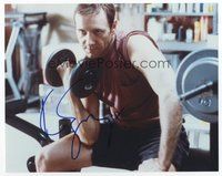 6s322 KEVIN SPACEY signed color 8x10 REPRO still '00s close up working out from American Beauty!