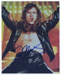 6s339 MARK WAHLBERG signed color 8x10 REPRO still '01 best close up in costume from Rock Star!