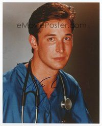 6s352 NOAH WYLE signed color 8x10 REPRO still '00s close portrait in doctor uniform from ER!