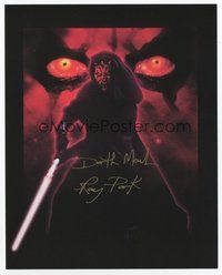 6s360 RAY PARK signed color 8x10 REPRO still '00s cool image as Darth Maul from Star Wars Episode I