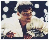 6s392 WILL SMITH signed color 8x10 REPRO still '02 close portrait as Cassius Clay from Ali!