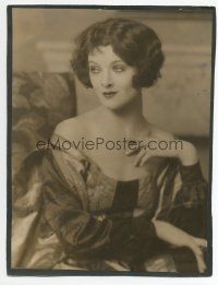 6s207 MYRNA LOY signed deluxe 9x11.75 still '20s super young portrait of the great actress!