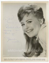 6s145 DEBORAH WALLEY signed 8x10 still '61 wonderful smiling portrait of the Gidget actress!