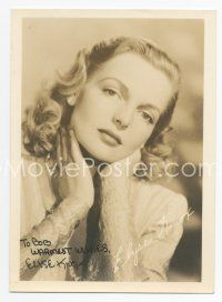 6s290 ELYSE KNOX signed deluxe 5x7 REPRO still '39 close portrait of the pretty blonde actress!