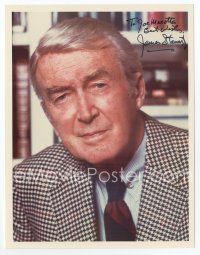 6s305 JAMES STEWART signed color 7x9 REPRO still '80 at the AFI salute to the great star!