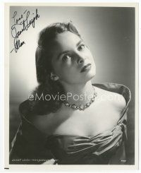 6s164 JANET LEIGH signed 8x10 still '40s sexy close up MGM publicity photo!
