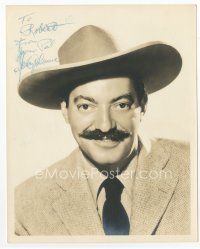 6s168 JERRY COLONNA signed deluxe 8x10 still '30s head & shoulders portrait wearing cowboy hat!